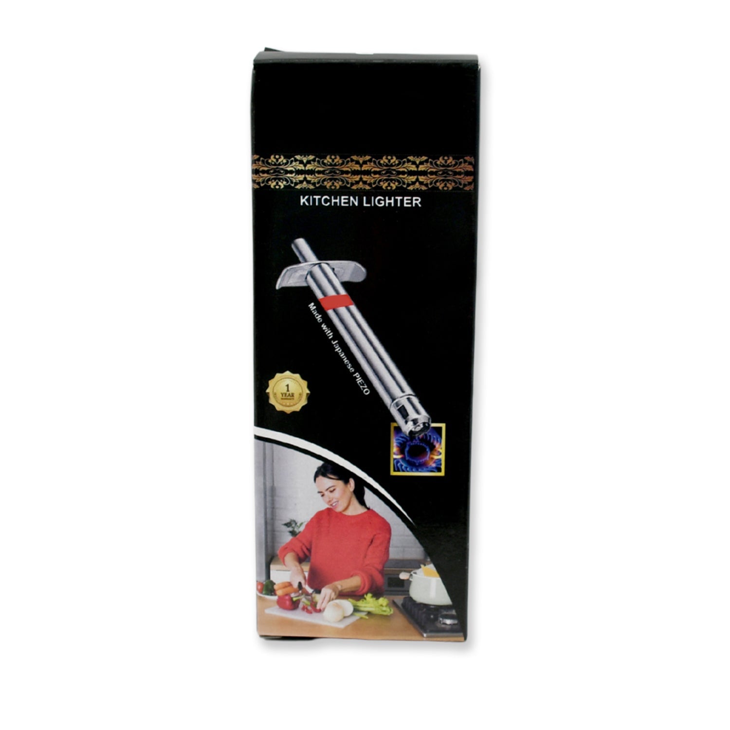 Stainless Steel Gas Lighter for Kitchen Gas Stove, Long Lasting, Unbreakable Lighters for Gas Stoves, Restaurants & Kitchen (1 Pc) Stainless Steel Gas Lighter for Kitchen Gas Stove, Long Lasting, Unbreakable Lighters for Gas Stoves, Restaurants & Kitchen (1 Pc)